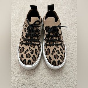 Steve Madden | Tan Leopard Brixie Platform Sneaker